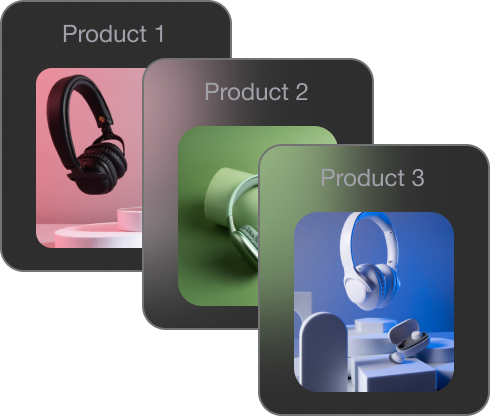 Headphones product image search results